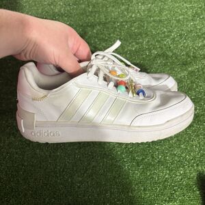 Adidas Postmove SE GZ4060 White Gold Casual Basketball Sneakers Women's Size 9.5